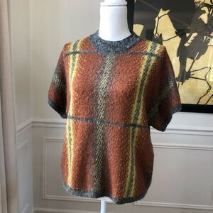 Cheap Monday Short Sleeve Sweater Plaid Small